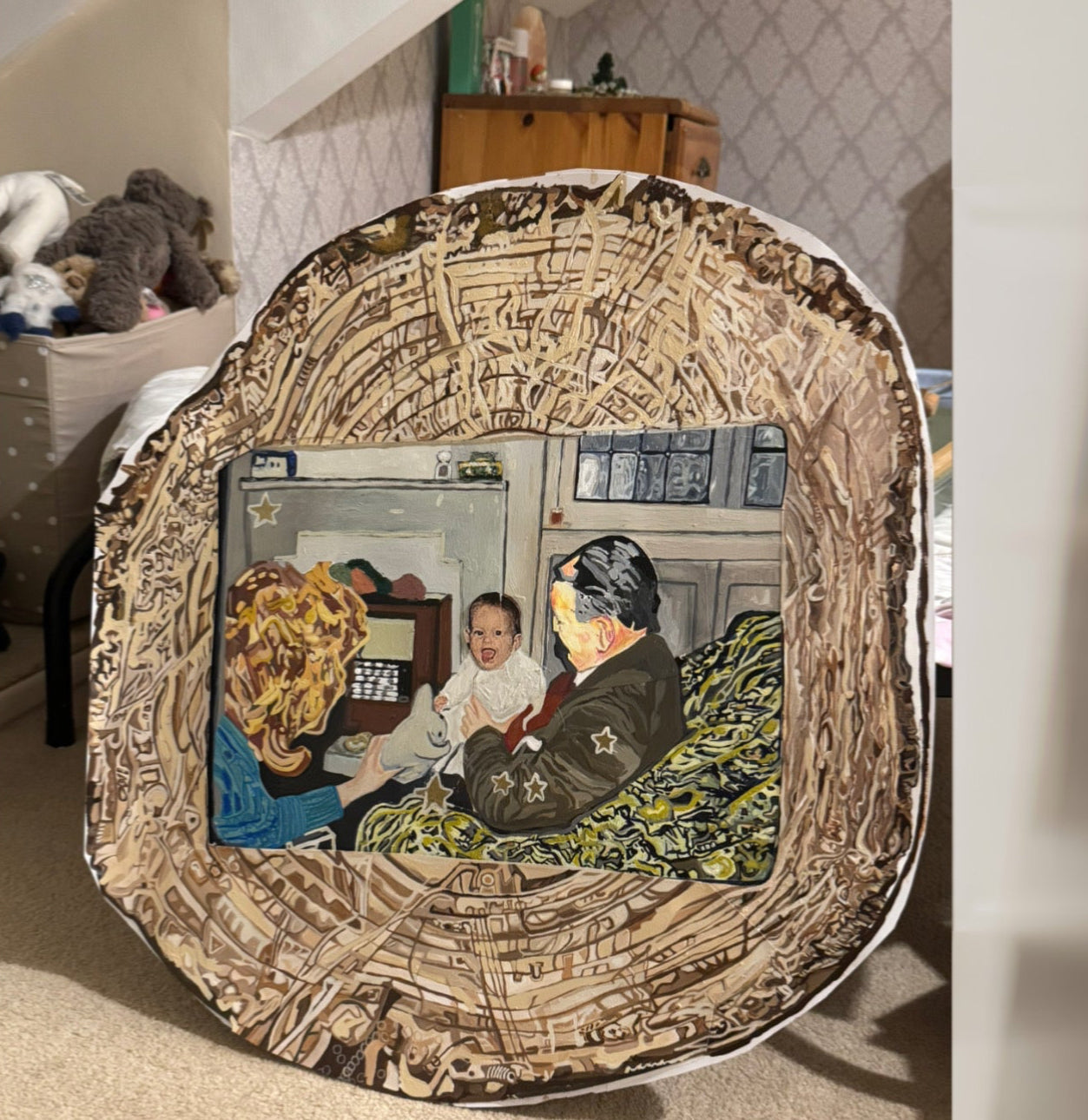 textures of memory and perception. Fine Art Print