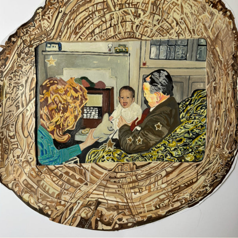 textures of memory and perception. Fine Art Print