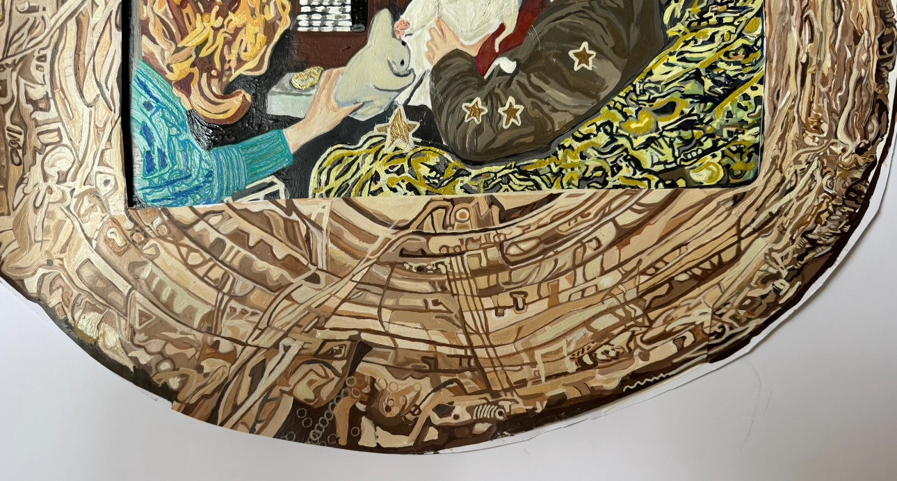 textures of memory and perception. Fine Art Print