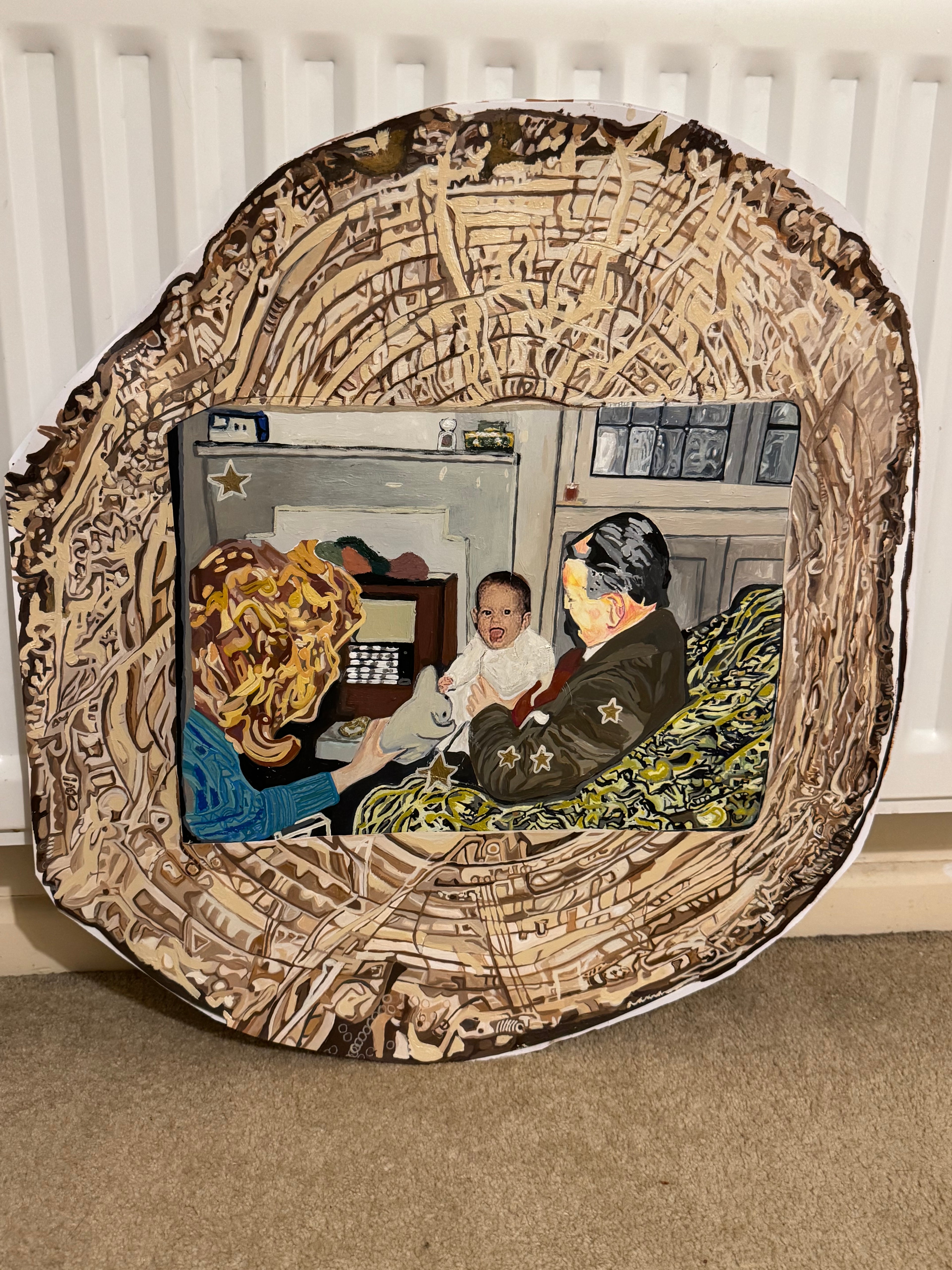 textures of memory and perception. Fine Art Print